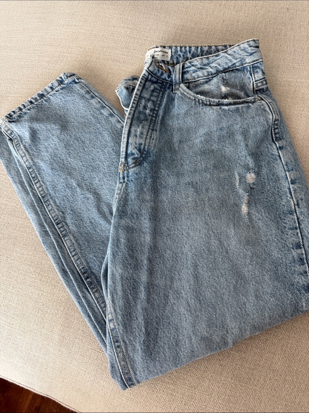Stradivarius size 08 Lt blue jeans